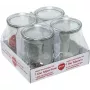 WECK frasco de vidro de bordo redondo Tulip 1,0L conjunto de 4