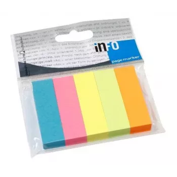 Marcadores de página inFO Brillantmix cores sortidas 5x 100 tiras