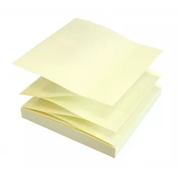 Notas autocolantes inFO Z-Fold amarelo 1 bloco