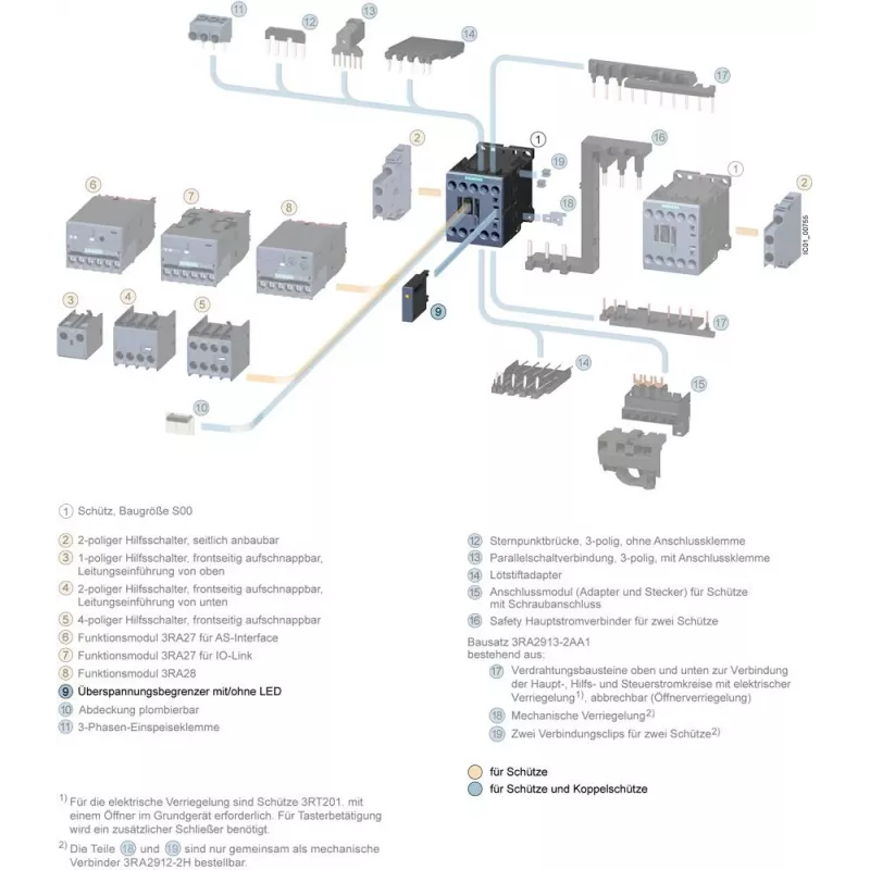 Limitador de sobretensão Siemens 24-48VAC 24-70VDC 3R