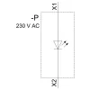 Módulo LED Siemens SIRIUS ACT com LED integrado AC 230V vermelho