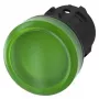 Luz indicadora LED verde Siemens SIRIUS ACT 3SU1001-6AA40-0AA0 22mm redonda 24V AC/DC ligação por parafuso