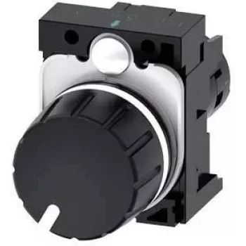 Siemens 3SU1200-2PS10-1AA0 SIRIUS ACT potenciómetro 10 kOhm, 22 mm, preto, terminal de parafuso