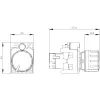 Siemens 3SU1200-2PS10-1AA0 SIRIUS ACT potenciómetro 10 kOhm, 22 mm, preto, terminal de parafuso