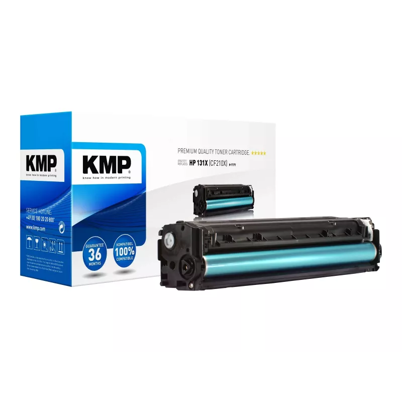 Tinteiro compatível KMP H-T171 alta capacidade preto 18ml 500 páginas