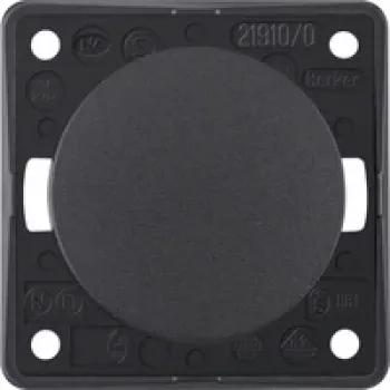 Berker Interruptor de tecla antracite com terminais de parafuso 936712505