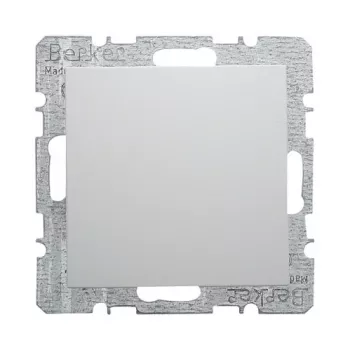Berker 6710091909 tampa cega com placa central, branco polar mate