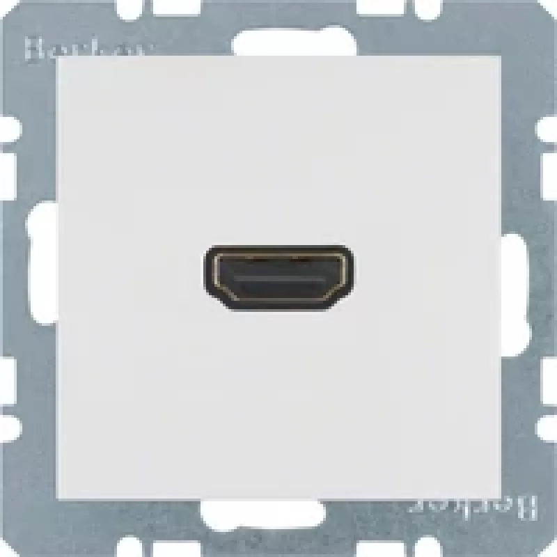 Berker 3315438989 Módulo HDMI, branco