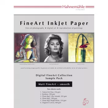 Hahnemühle Digital FineArt A4 Pack de teste papéis mate, lisos