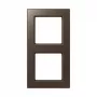 JUNG AC 582 MO Moldura 2 módulos castanho duroplástico 84x155 mm