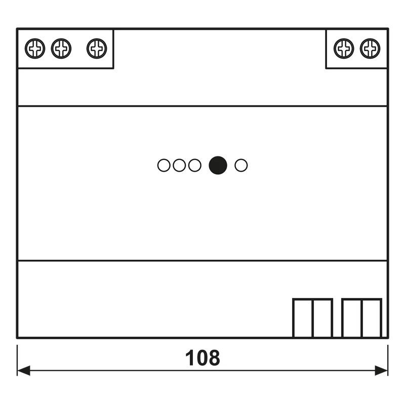JUNG KNX fonte de alimentação 1280mA 21280 REG calha DIN