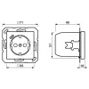 JUNG A 1520-18 C Tomada SCHUKO 16 A com carregador USB (JUNG Quick Charge) 1 x Type-C, Safety Plus, série AS, branco (ivory)