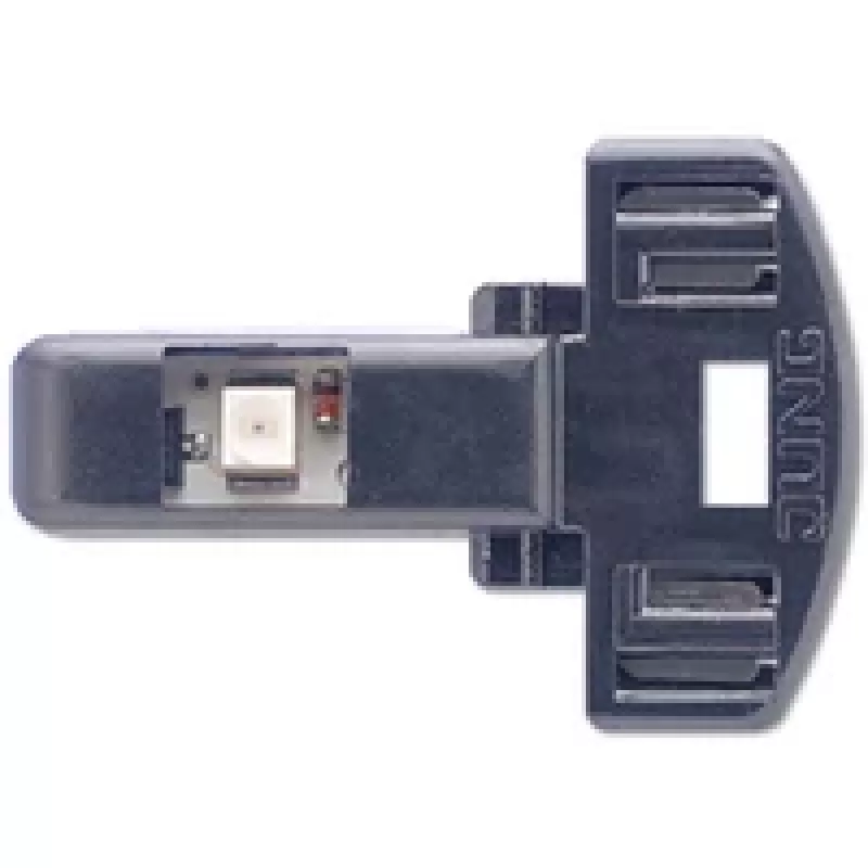 JUNG 90-LED GN - Preto - 506 U - 507 U - 502 U - 806 W - 807 W - 802 W - 806 NAW - 606 W - 607 W - 602 W - 606 NAW - 506 KOU - 502 KOU - 1 unid.