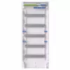 Striebel & John Série AK Quadro de distribuição de superfície 60 PLE 5 filas sem porta IP65 IK08 cinzento claro RAL 7035