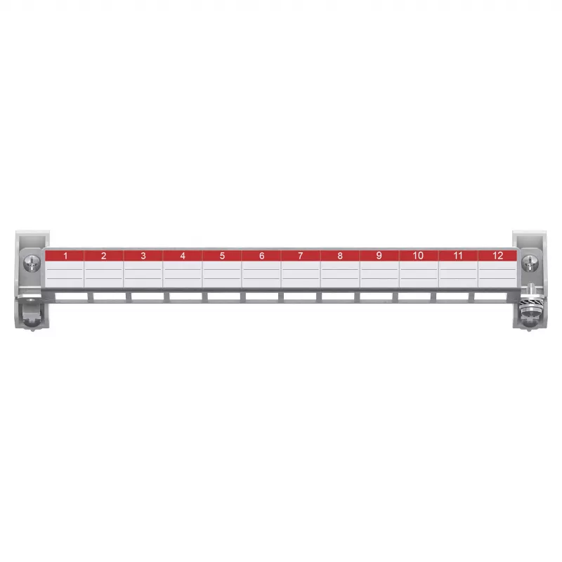 Striebel & John ZEP12 patch panel 12 módulos E-Dat sem Keystone 2CPX054072R9999