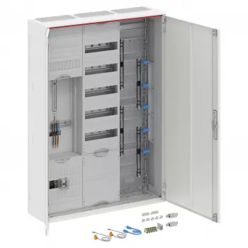 Striebel & John Distribuidor completo DA37CD, montagem à superfície, IP44, 1 lugar de contador, 7 campos de distribuição, branco