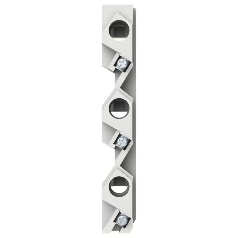 ABB ZE60 Bloco de fusíveis de cavaleiro 2CPX061045R9999 Suporte de fusíveis 1 polo 32A 690V AC 10x38mm cinzento