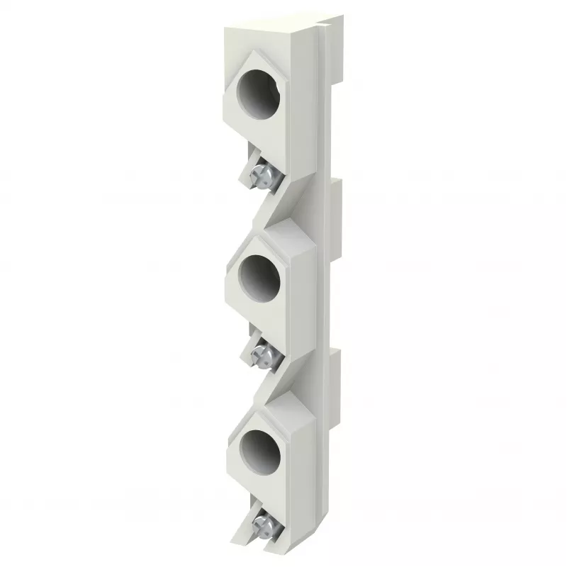 ABB ZE60 Bloco de fusíveis de cavaleiro 2CPX061045R9999 Suporte de fusíveis 1 polo 32A 690V AC 10x38mm cinzento