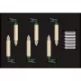 Krinner Superlight Bavaria Mini Flame conjunto de 6 unid. Ivory