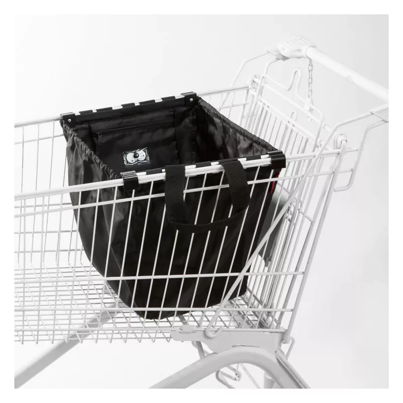Reisenthel Easyshoppingbag preto - 30L Saco de compras com fixação para trolley