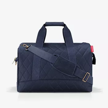 Reisenthel Allrounder L Saco de viagem Rhombus Midnight Gold, 30L, azul