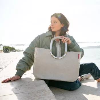 Reisenthel Loopshopper L Herringbone Sand Saco de compras