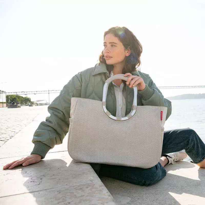 Reisenthel Loopshopper L Herringbone Sand Saco de compras