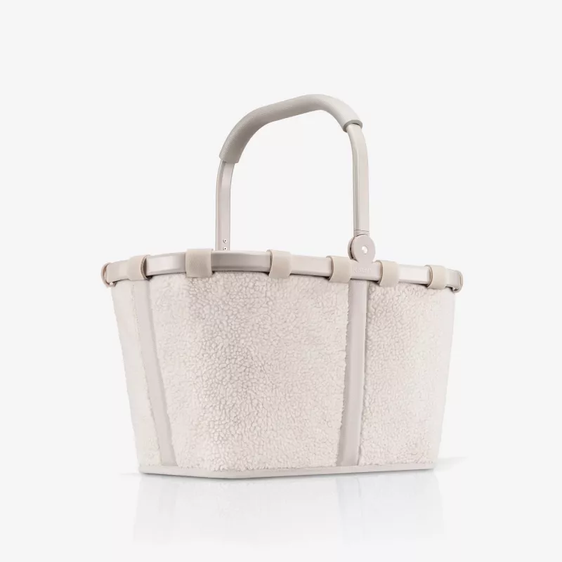 Reisenthel Carrybag Teddy Sand (BK1042) - cesto de compras, 22L, poliéster reciclado