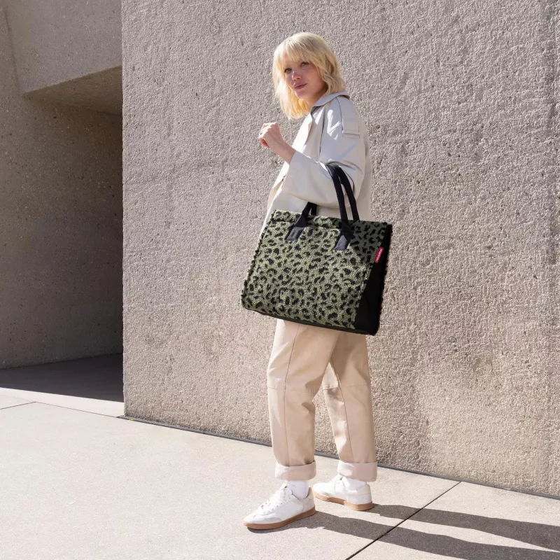 Saco Daily Shopper Teddy Leo Olive Reisenthel