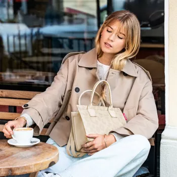 Reisenthel daily shopper XS leo vanilla saco de compras