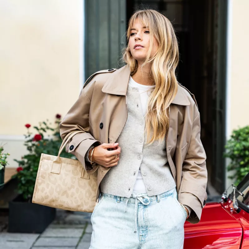 Reisenthel daily shopper XS leo vanilla saco de compras