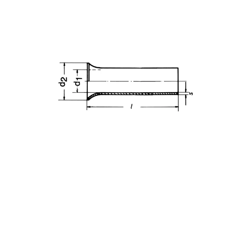 Klauke 7312V Ponteira de cabo, 2,5 mm², 12 mm, cobre