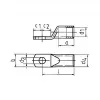 Klauke 8SG8 Terminal tubular 95mm² para ligação de quadros M8 sem orifício de inspeção