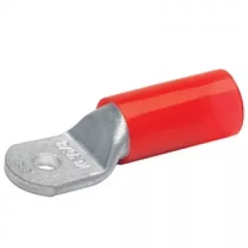 Klauke 605R12 Terminal tubular isolado, 35 mm², M12, vermelho, cobre estanhado, reto, poliamida