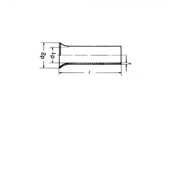 Klauke 7615V Ponteira de cabo, 10 mm², 15 mm, cobre estanhado