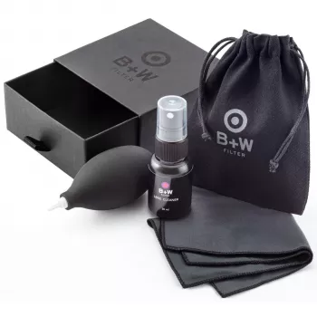 B+W Conjunto de limpeza de viagem para filtros e objetivas