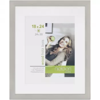 NIELSEN DESIGN Apollon Moldura de madeira prateada 24x30