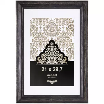 NIELSEN DESIGN Accent Vintage Moldura DIN A4 21x29,7 cm madeira preta