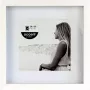 NIELSEN DESIGN Nielsen Aura Moldura de madeira branca 20x20 com passe-partout 1115001