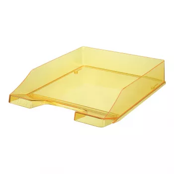 HAN Bandeja para correspondência amarelo-transparente A4