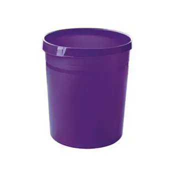 HAN GRIP 18L Caixote do lixo redondo, polipropileno, roxo, 312mm x 312mm