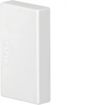 Hager LFF2003569016 peça terminal branco tráfego (RAL 9016) para canalete tehalit.LFF 20x35 mm