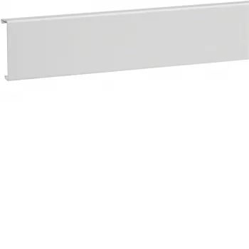 Hager SL2008029016 Tampa para calha de rodapé, PVC, 20x80 mm, branco tráfego