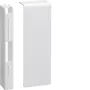 HAGER tampa terminal SL2011569016 SL 20x115mm branco tráfego (RAL 9016) para canalete Tehalit SL
