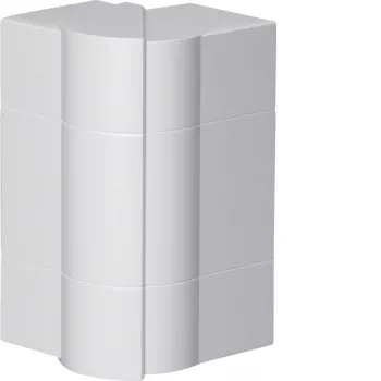 Canto exterior ajustável Hager BR651703H9016 para calha de cabos BR/A/S 68x170 mm branco RAL 9016
