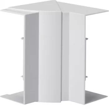Curva de canto interior ajustável Hager BR651704H9016 para calha de cabos BR/A/S 68x170 mm branco RAL 9016