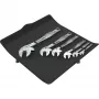 Conjunto de chaves de boca Wera 6004 Joker 6 Set 1, 6 peças, 10-19 mm, aço cromo-molibdénio, niquelado cromado, com bolsa têxtil