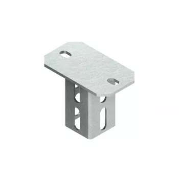 Placa de cabeça de parafuso KU5050 para perfil U 5050, galvanizada a quente segundo DIN EN ISO 1461