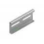 Niedax KSV 60 S conector reto 60 mm aço galvanizado em banda