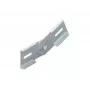 Niedax NIED conector articulado KGV 60 S, conector para sistemas de calhas de cabos, 60 mm de altura lateral, aço, galvanizado sendzimir